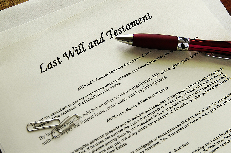 Last Will and Testament documents